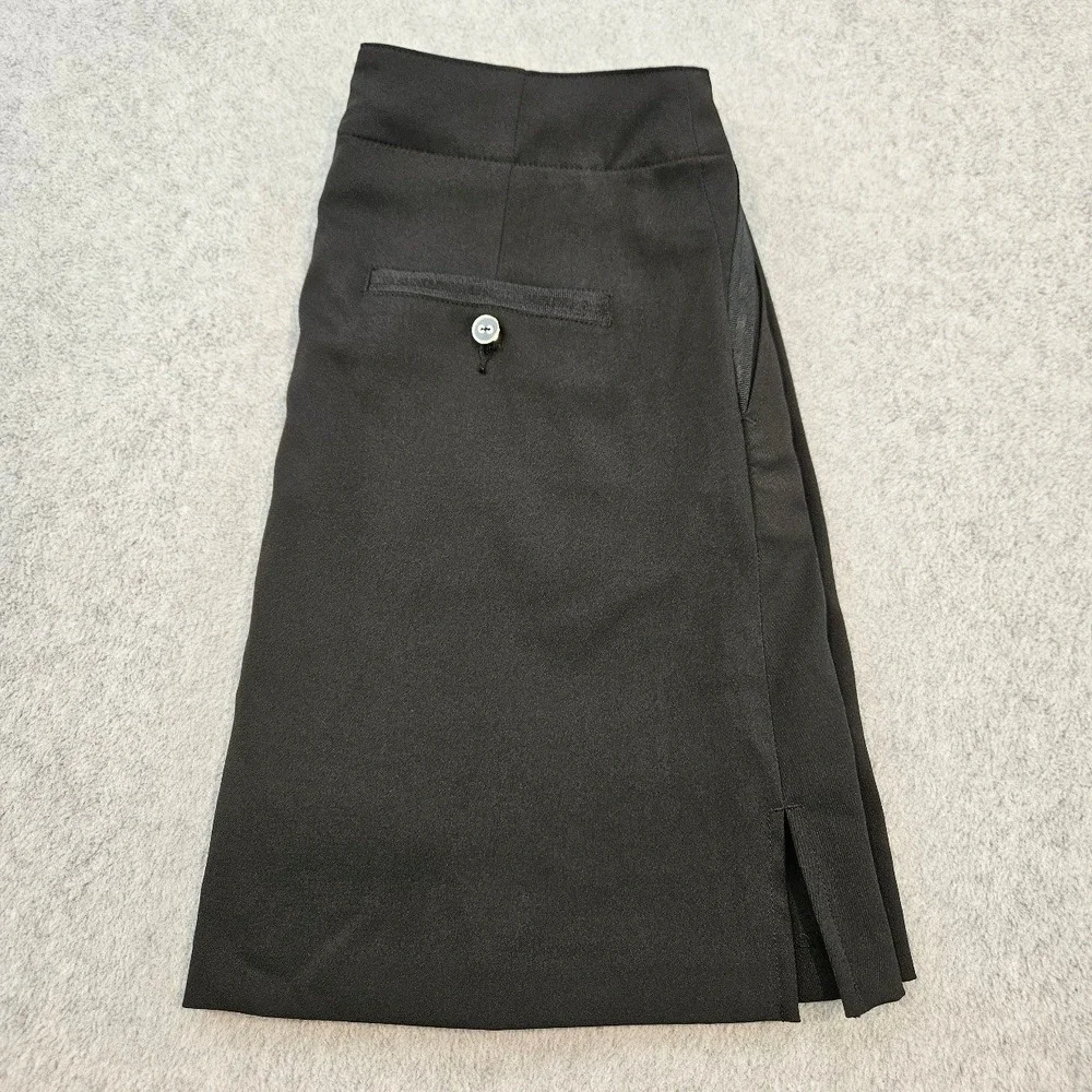 Lady Hagen Black Golf Skort Women Size 2 Active Performance Skirt Pockets Slit